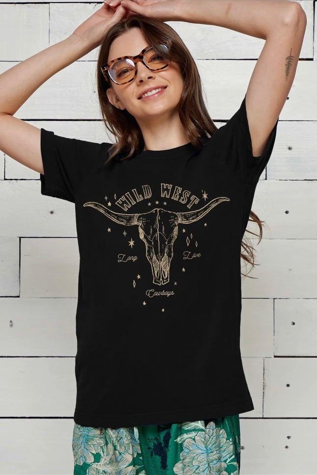 Wild West Long Horn Graphic Tee